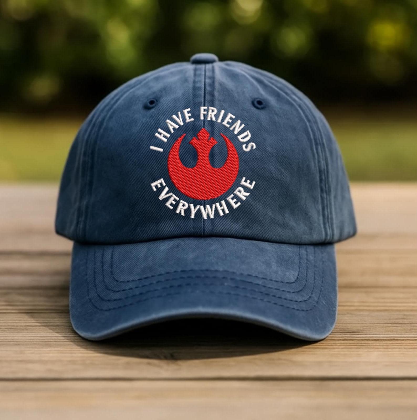 I Have Friends Everywhere Embroidered Cap, Andor Inspired Hat, Gift for Friends, Minimalist Hat