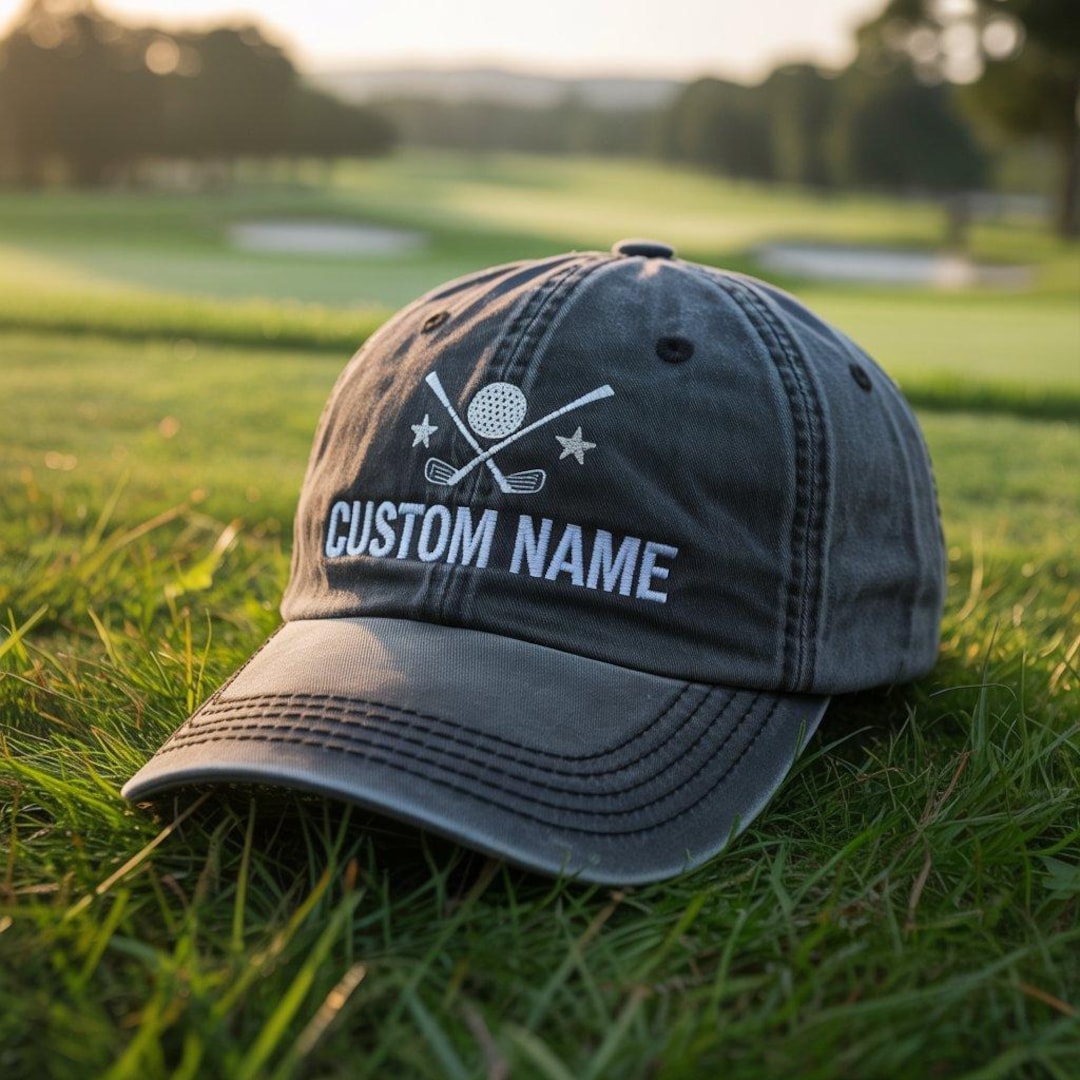 Personalized Golf Hat, Custom Embroidered Baseball Cap, Golf Gift