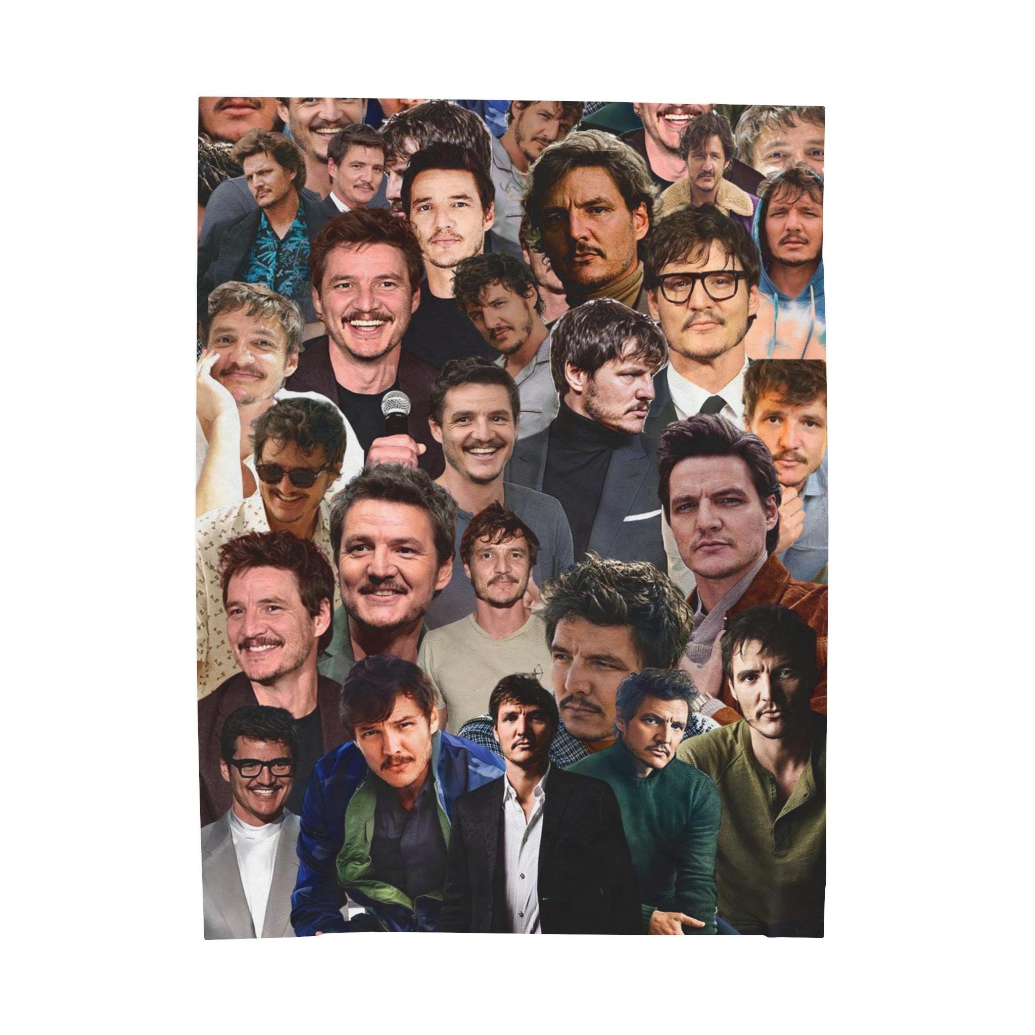 Pedro Pascal Blanket, Ultra Soft Blanket For Movie Fan, Cozy Blanket for Home and Gift, Pedro Pascal Collage Office Sofa Blanket