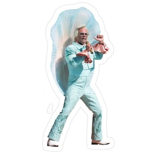 Uncle Baby Billy Sticker, Bible Bonkers Sticker, Go Outside Nerd, The Righteous Gemstones, Misbehavin Tour, Baby Billy Tour 1989 Fan Club