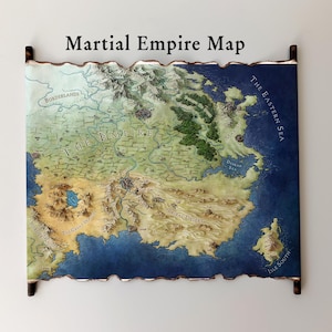 Carte fantastique - An Ember in the Ashes - parchemin fait main, carte un ciel au-delà de la tempête, carte Reaper at the Gates, livraison gratuite, cadeau pour les amoureux des livres