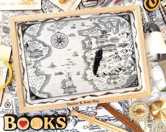 Grisha Trilogy Map World Map, Grishaverse Bookish Love Gift, Six of Crows, Handmade Scroll