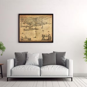 Vintage kaart van Zadar, oude kaartposter Dalmatië, vintage oude kaartposter, vintage kaart Kroatië, oude kaart Europa, oude kaart Božava, oude kaart Božava, Dugi Otok
