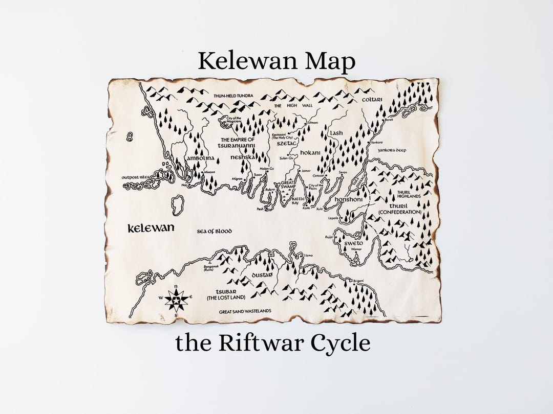 Kelewan Map Scroll Riftwar Cycle Raymond E Feist Midkemia World Map kelewan-map-scroll-riftwar-cycle-raymond-e-feist-midkemia-world-map
