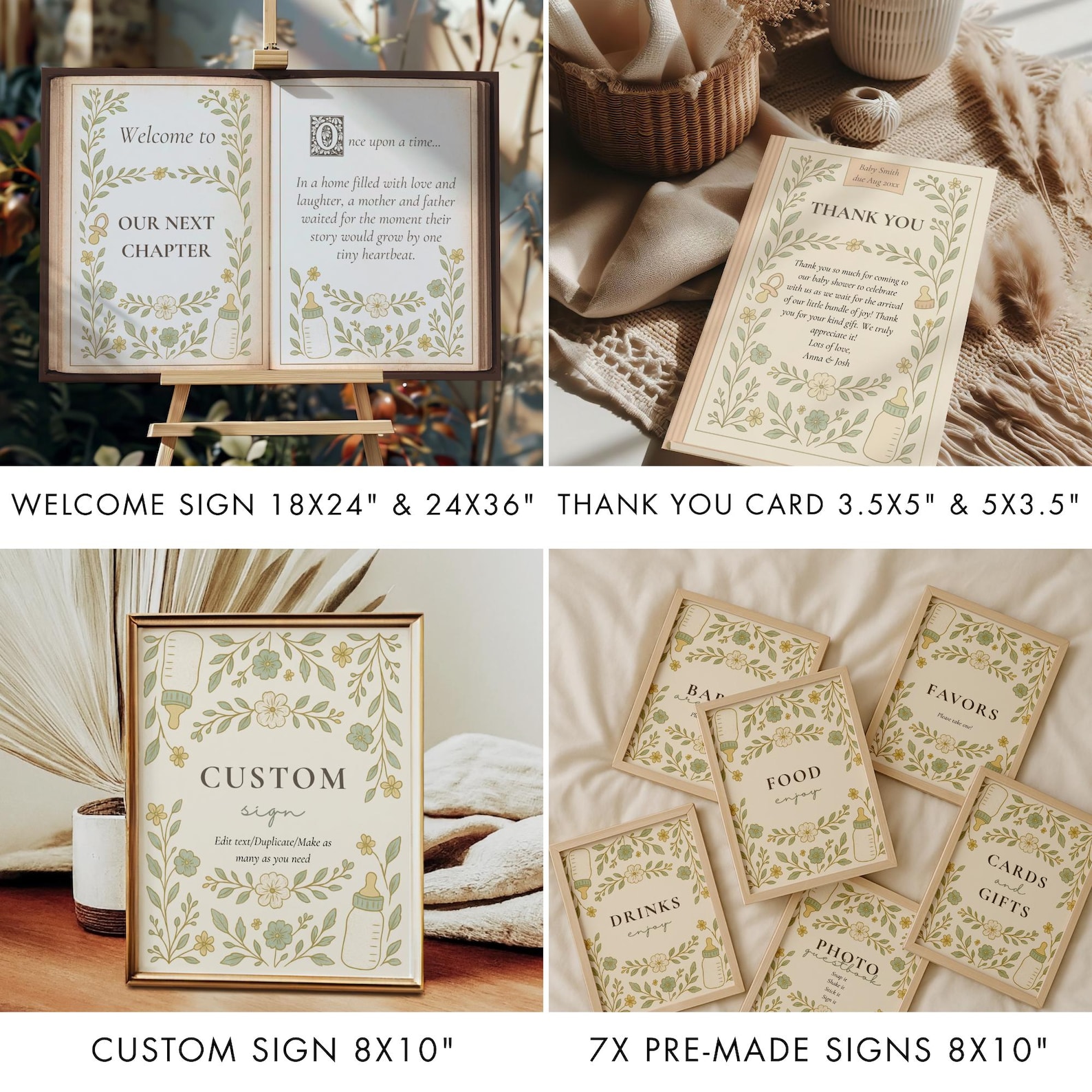 Our Next Chapter Baby Shower Bundle, A New Chapter Begins, Book Theme ...