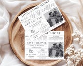 Long Story Short Save the Date, Wedding Infographic, Funny Unique Save the Date Card (Instant Download)