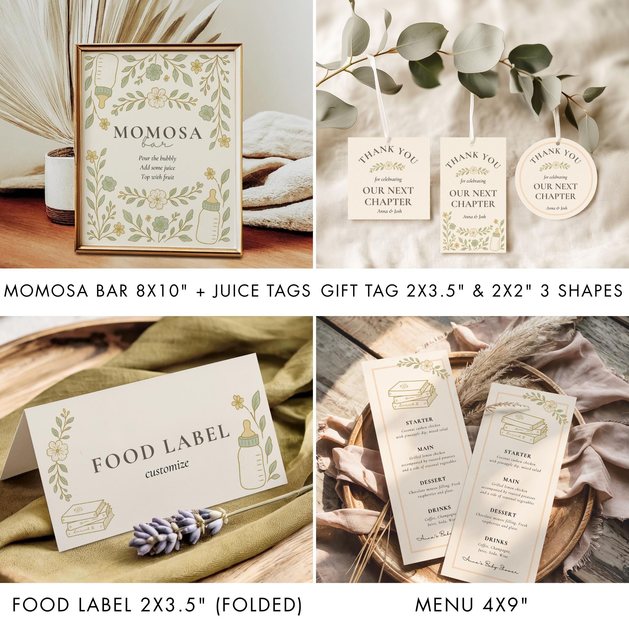 Our Next Chapter Baby Shower Bundle, A New Chapter Begins, Book Theme ...