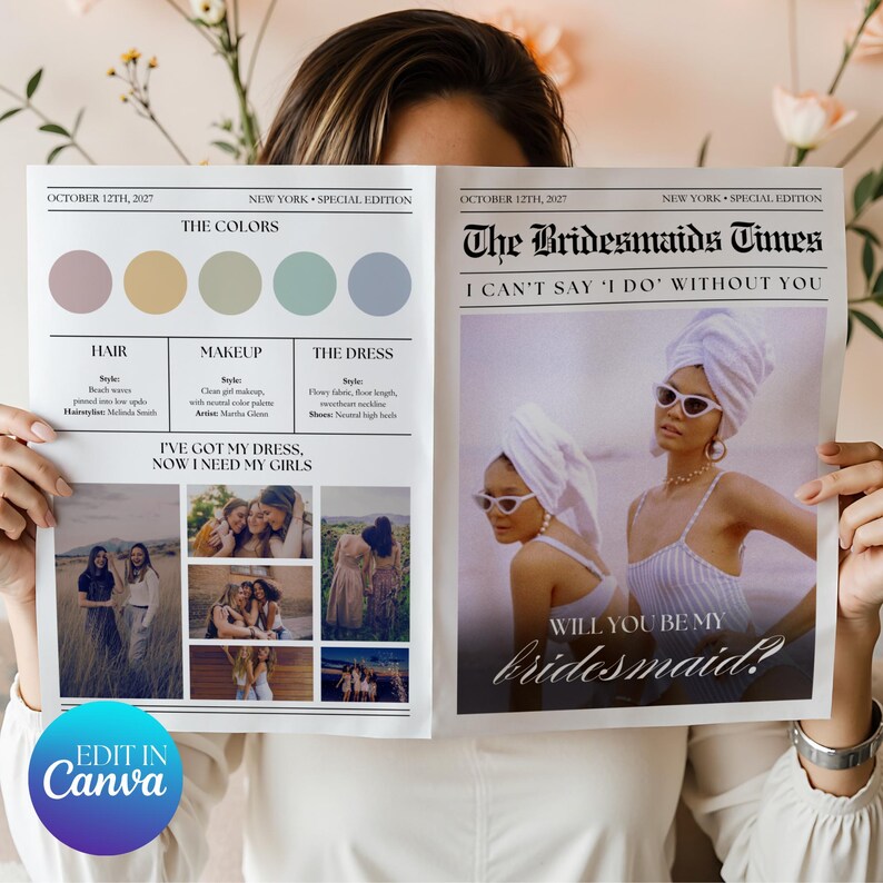 bridesmaid-proposal-newspaper-template-editable-canva-design-digital
