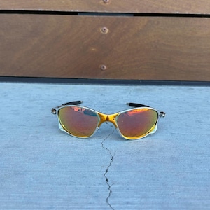 Fight Club y2k Tyler Durden Brad Pitt Reflective Metal frame vintage sunglasses bicycle running track snowboard ski