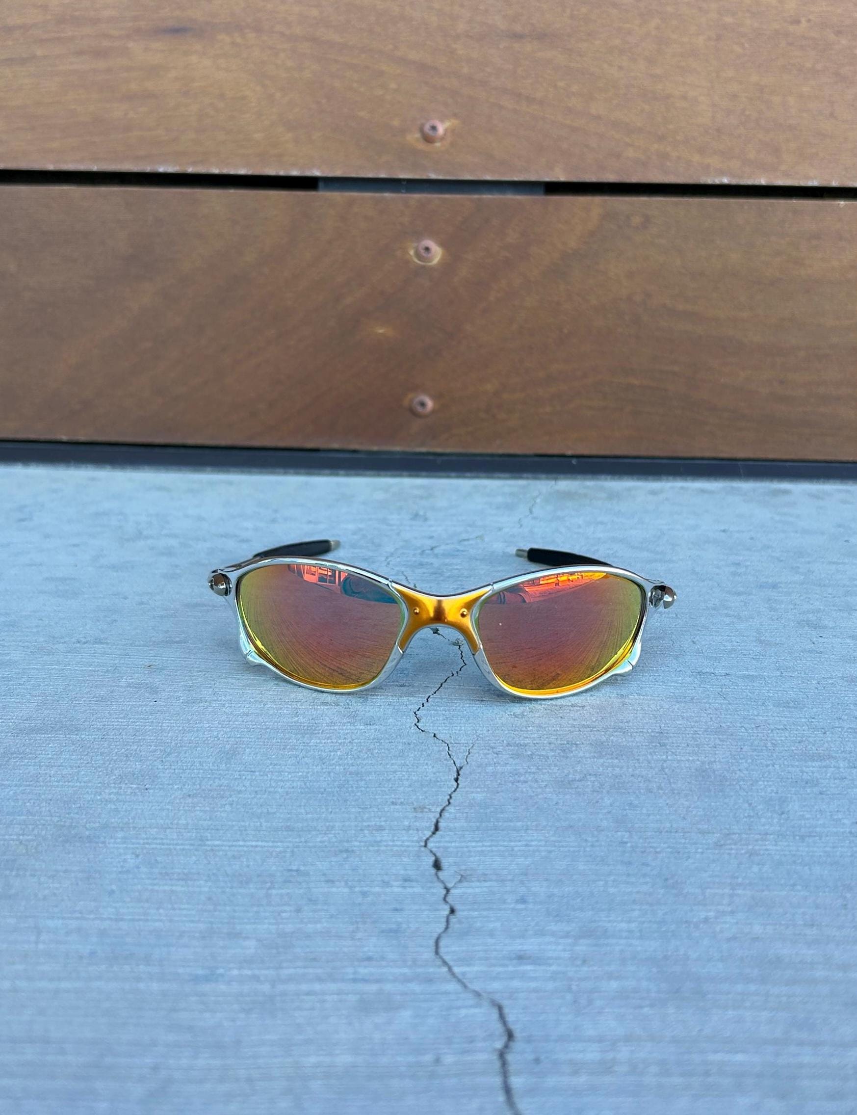 Fight Club y2k Tyler Durden Brad Pitt Reflective Metal frame vintage sunglasses bicycle running track snowboard ski