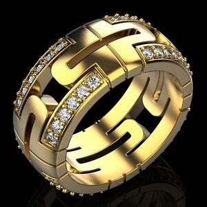 Bulgari Diamantring ,CZ Diamantring ,925 Sterlingsilberring , Diamantring Verlobung ,Unisex Ring , Antiker Ring ,Geschenk für sie ihn .