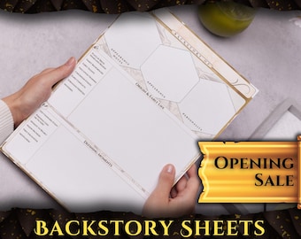 DnD Backstory Sheet: 2-Page PDF Extension