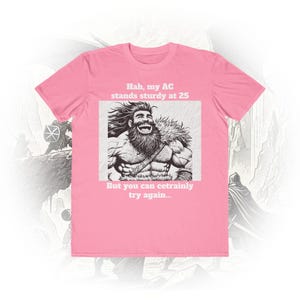 DnD T-shirt Barbarian | Fantasy RPG Gift | Gaming T-shirt | Gamer T-shirt | RPG T-shirt | Barbarian Shirt | Dungeon Master Player D&D Shirt