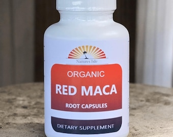 Rode macawortelcapsules