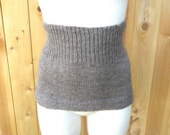 Knit Unisex Back and Kidneys Warmer, Cozy Wool Ballet and Dance warm-up, Yoga, Pilates, Merino Wool Haramaki, Belly Warmer, gift for her