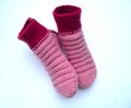 Cozy Wool Blend Slippers Chunky Hand Knit Short Socks Womens House Winter Wool Slippers Socks, Gift for Her, Mother, Sister, Wife product logo