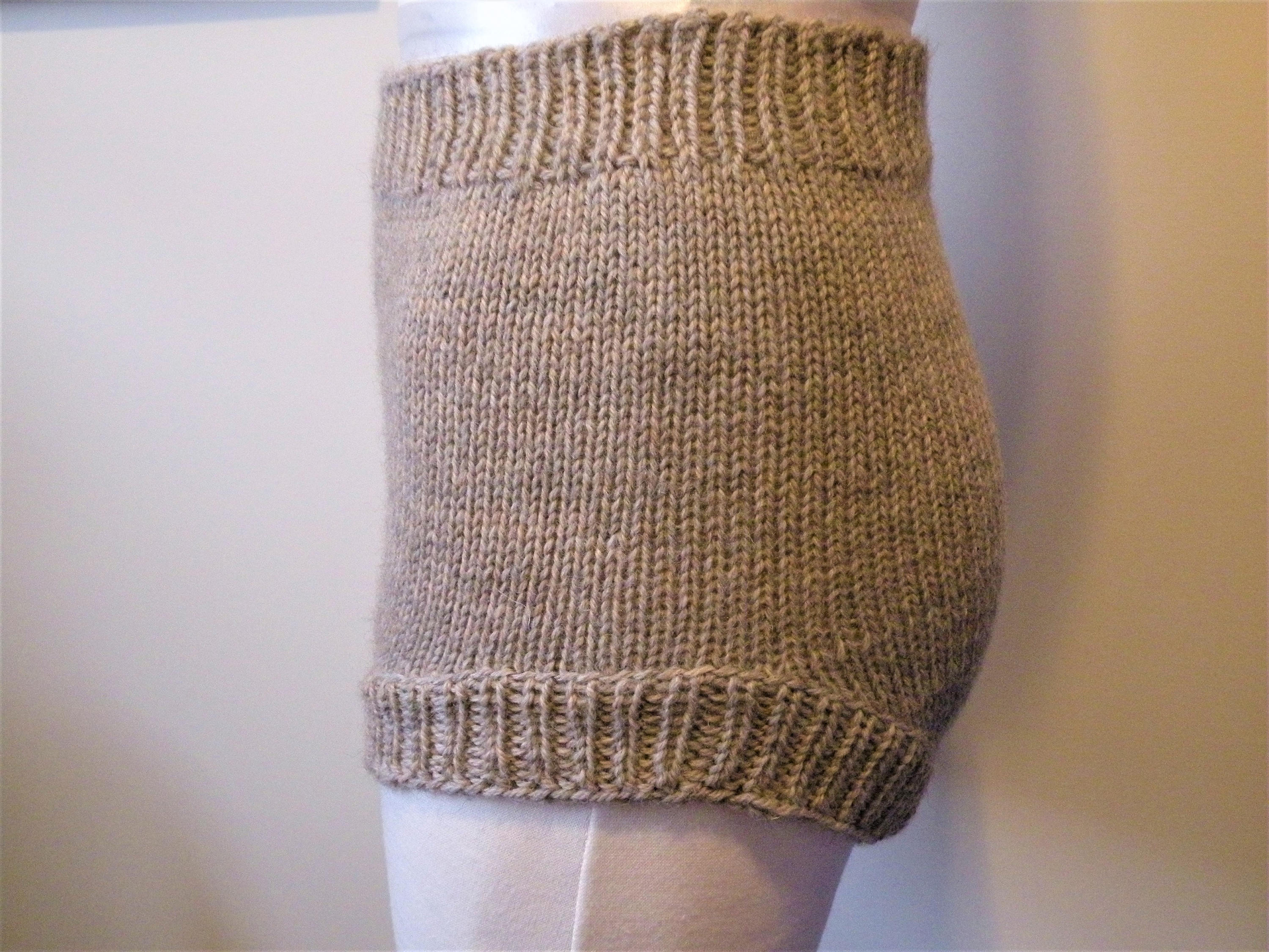 Women Hiking Knit Shorts Knit Yoga Shorts Hand Knit Shorts Wool Knit
