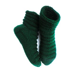 Handgebreide slofjes gezellige pantoffels handgebreide laarzen dames huis winterpantoffels sokken cottage gebreide pantoffels Cadeau voor moeder, vrouw, zus