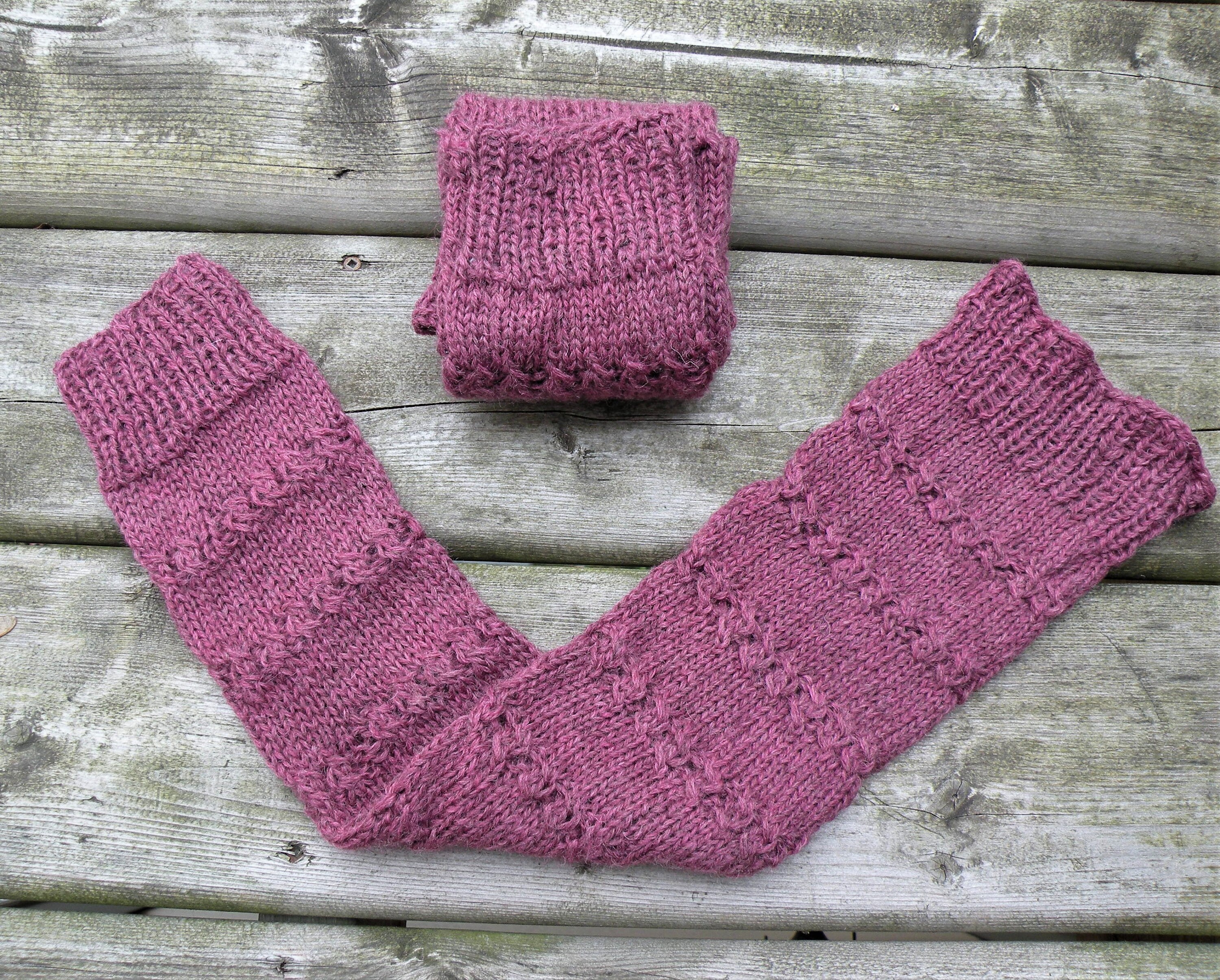 Wool Leg Warmers Pilates Socks Boot Sleeve Leg Warmer Hand Knit Yoga