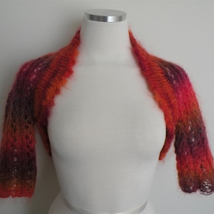 Womens Mohair shrug lace bolero dress cover up mohair sweater women knitwear women fashion bridal sweater summer knit bolero