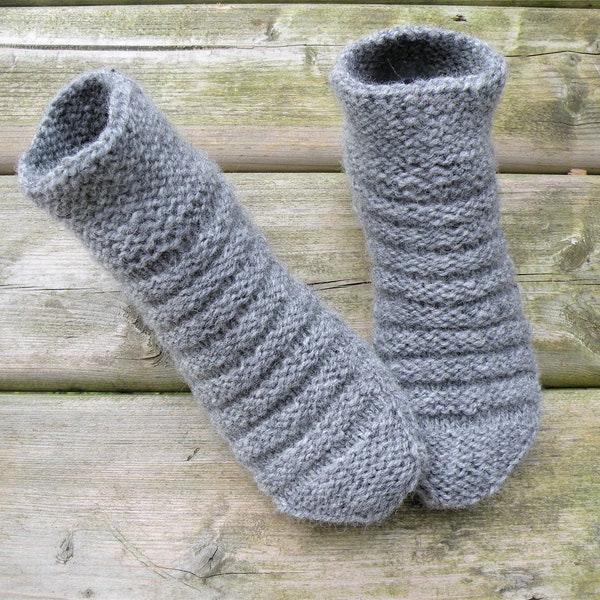 Confortable laine Nylon pantoufles grosse main tricot chaussettes courtes femmes maison hiver laine pantoufles chaussettes, cadeau pour elle, mère, soeur, épouse