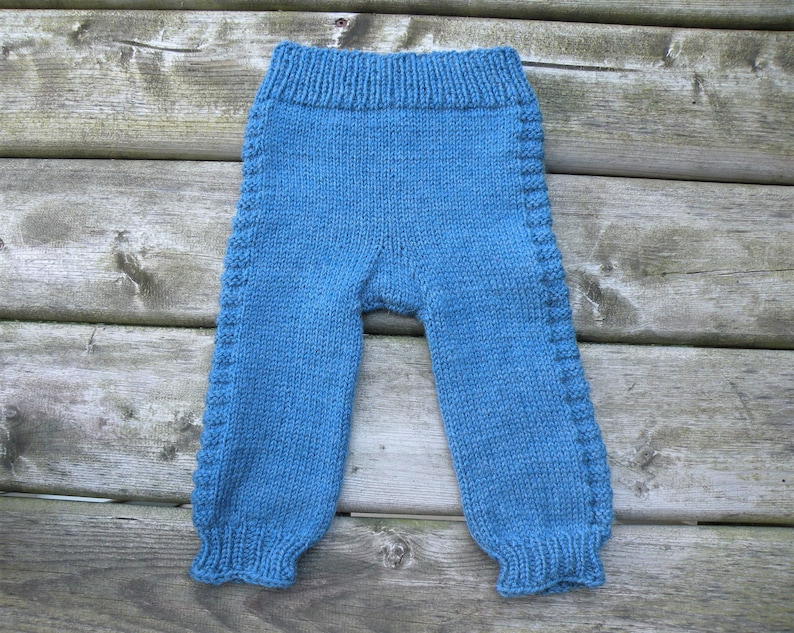 Unisex Baby Wool Pants Hand Knit Baby Wool Longies Knitted Infant Pants