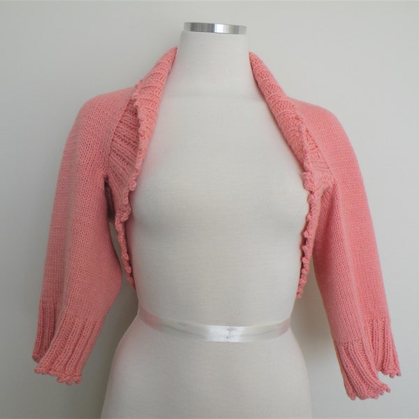 Merino Wool Knit Shrug: Women's Bolero Cardigan