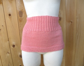 Hand Knit Unisex Back and Kidneys Warmer, Cozy Wool Ballet and Dance warm-up, Yoga, Pilates, Merino Wool Haramaki, Belly Warmer Gift for Her
