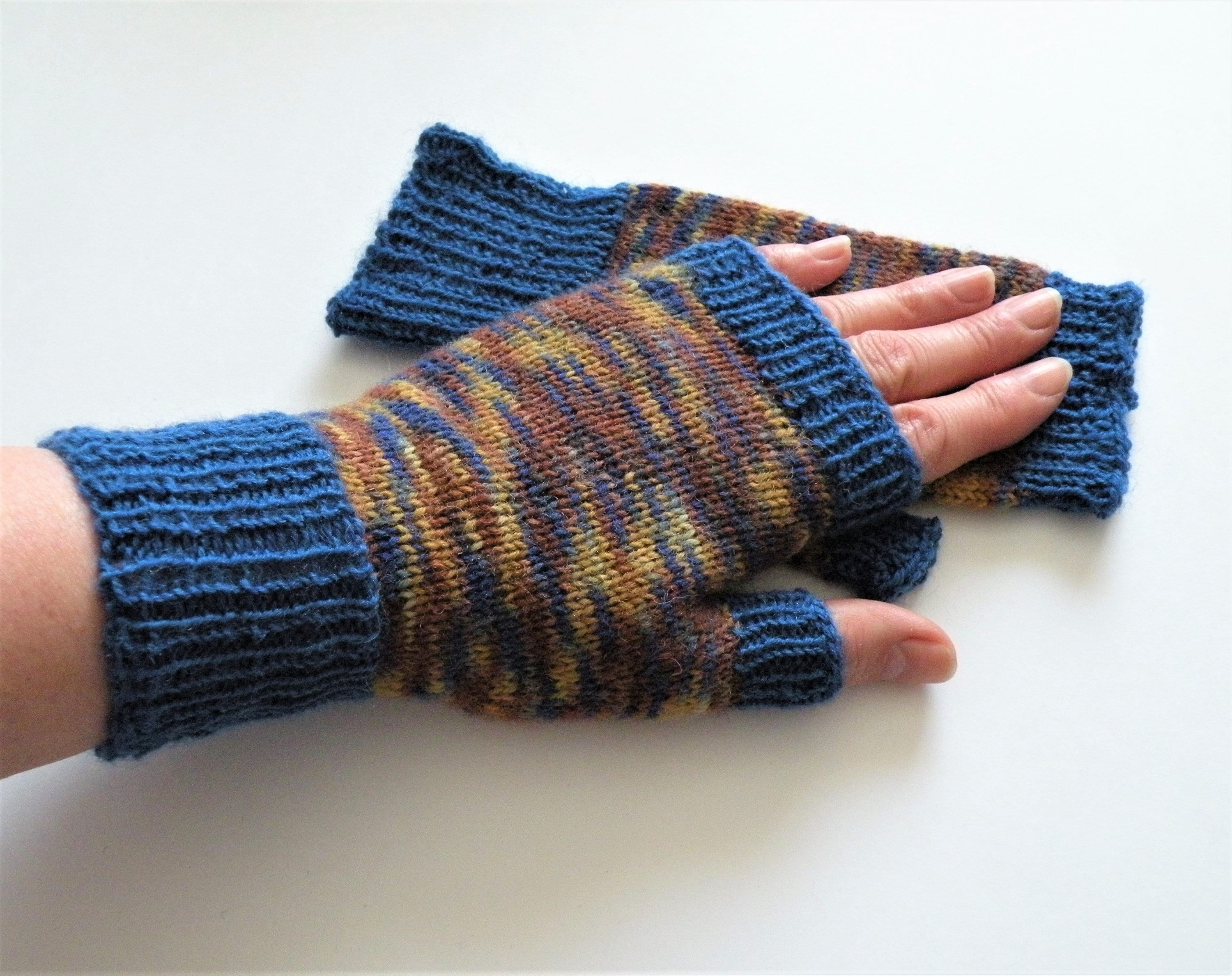 Merino Wool Hand Knit Women Gloves Wool Texting, Computer, Driving ...