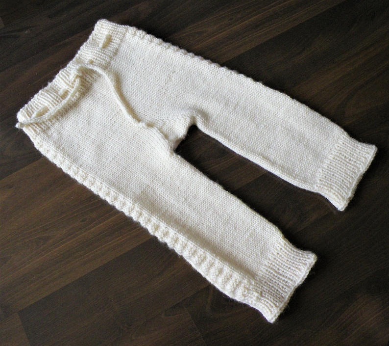 Unisex Baby Wool Pants Hand Knit Baby Wool Longies Knitted Etsy