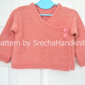 Baby Kimono Knitting Pattern: Wool Sweater (PDF Pattern)