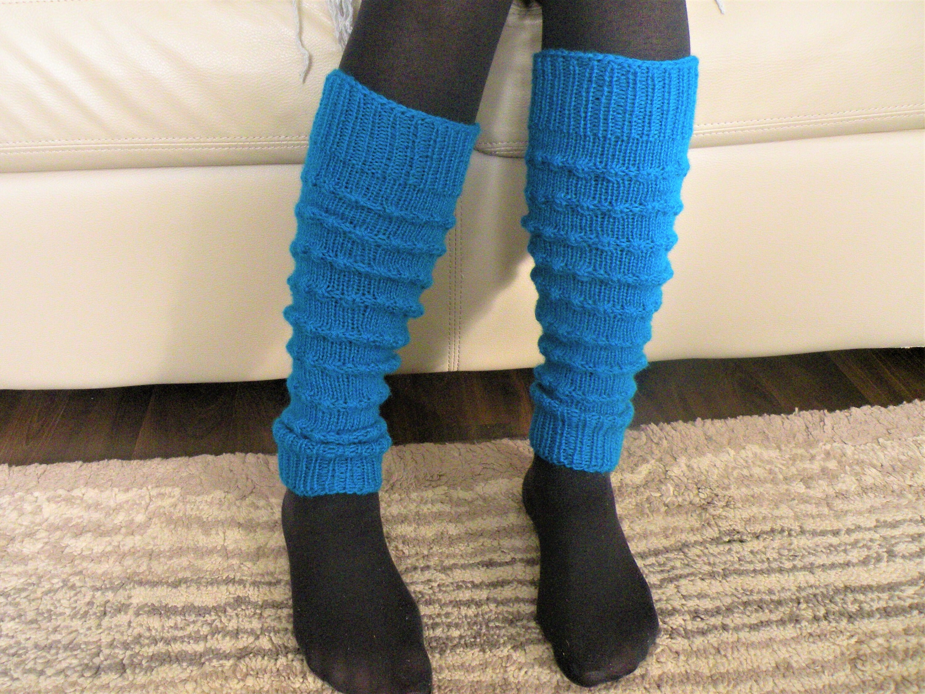 Hand Knit Merino Wool Leg Warmers Handmade Slouchy leg warmers Etsy