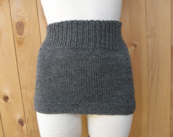 Hand Knit Unisex Back and Kidneys Warmer, Cozy Wool Ballet and Dance warm-up, Yoga, Pilates, Merino Wool Haramaki, Belly Warmer Gift for Her