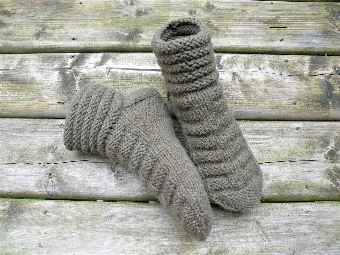 Knit Booties- Clay main image 1