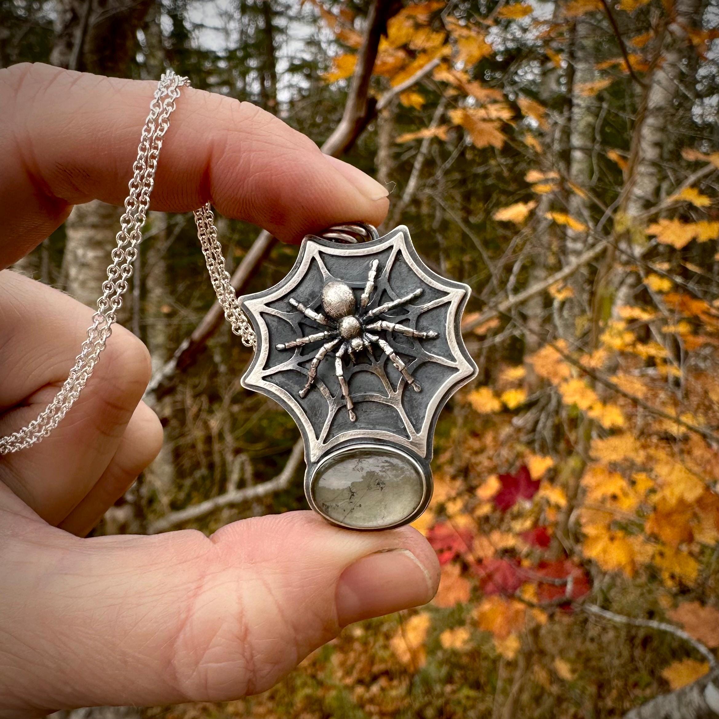 Important Colossal Vintage Native American Navajo Spiderweb Turquoise Sterling Silver Pendant Important Colossal Vintage Native American Navajo Spiderweb Turquoise Sterling Silver Pendant