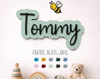 Personalized wooden name sign | Children's room wall decor | Baby name sign | Newborn gift