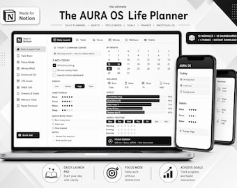 ADHD Notion Template 2027 - Life Planner ADHD Brain Planner Neurodivergent Productivity System Digital Planner Instant Download