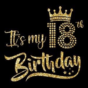 It's My 18e verjaardag SVG, feestvarken, achttien verjaardag Shirt Svg, 18 jaar oude verjaardag Svg-bestanden snijden gebruiken met Silhouette Studio