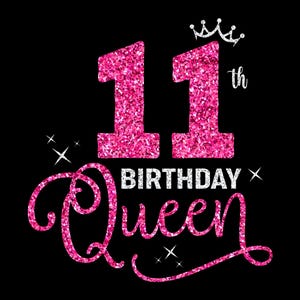 11th Birthday SVG, Eleven Years Old Birthday Girl svg, It&#39;s My 11 Birthday Svg, Celebrating 11 Year Old Happy Birthday Cutting Files