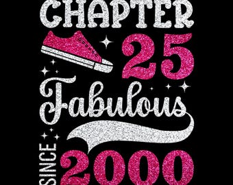 It's My 25th Birthday SVG, 25 Years Old Birthday Girl Svg, 25