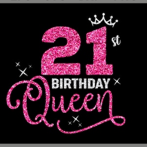 21st Birthday SVG, Twenty-One Years Old Birthday Girl svg, It&#39;s My 21st Birthday Svg, Celebrating 21 Year Old Happy Birthday Cutting Files