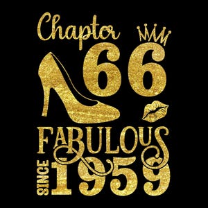 Chapter 66 Fabulous Since 1959, 66 Years Old Birthday SVG, Born in 1959 Svg, 66th Birthday and Fabulous, Birthday Svg, Png, Dxf, Eps File