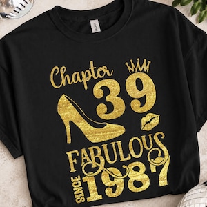 Kapitel 39 Fabulous Sedan 1987, 39 År Gammal Födelsedag SVG, Född 1987 Svg, 39-årsdag och Fabulous, Födelsedag Svg, Png, Dxf, Eps-fil