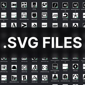 3200+ Black Brand Logos: Vector SVG Figma File (Digital Download) image 3