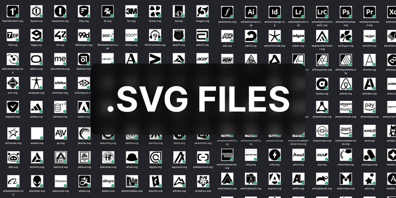 3000+ Black Brand Logos: Vector SVG Figma File (digital Download) - Etsy
