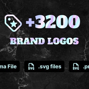 Más de 3200 logotipos de marcas negras: archivo vectorial SVG para Figma (descarga digital)