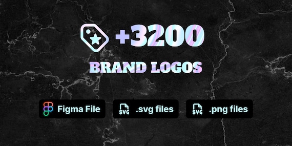 3200+ Black Brand Logos: Vector SVG Figma File (Digital Download)