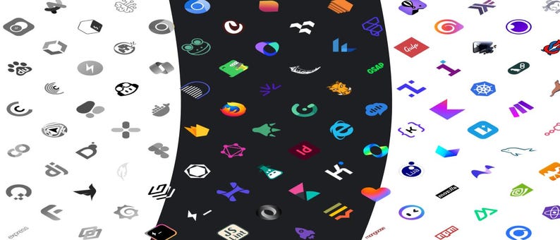 690+ Tech Stack & Design Stack Logos (Frontend, KI-Tools, Backend, Entwicklungs-Icons, Logo-Set) Bild 9