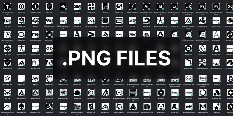 3200+ Black Brand Logos: Vector SVG Figma File (Digital Download) image 2