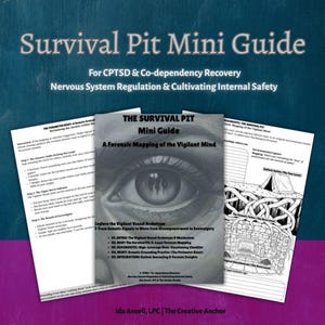 Somatic Trauma Recovery Worksheet: The Survival Pit Mind Map for C-PTSD and Better Boundaries